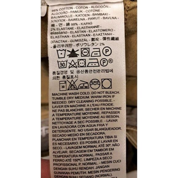 Dockers Mens Green Khaki Pants Custom Bleach 50x30 - Picture 7 of 7